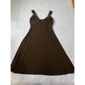 Little Black Dress w/ Silver Ring Straps, Jr's Size Medium